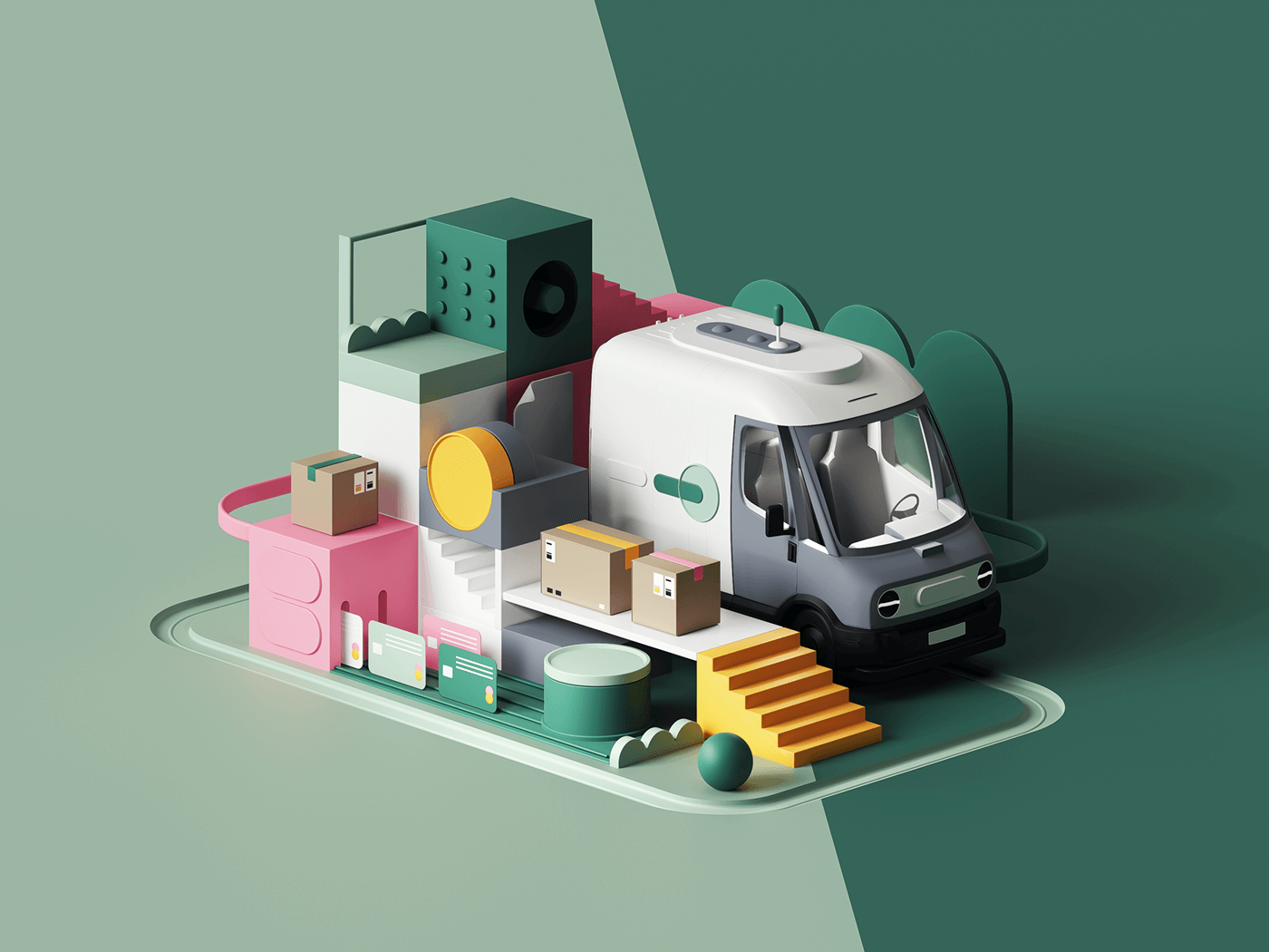 3D 3dart abstract apple blender c4d cinema4d ILLUSTRATION  Peter.png